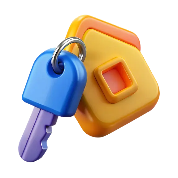 clave-juguete-plastico-colores-forma-llave-amarilla-etiqueta-llave-azul 1